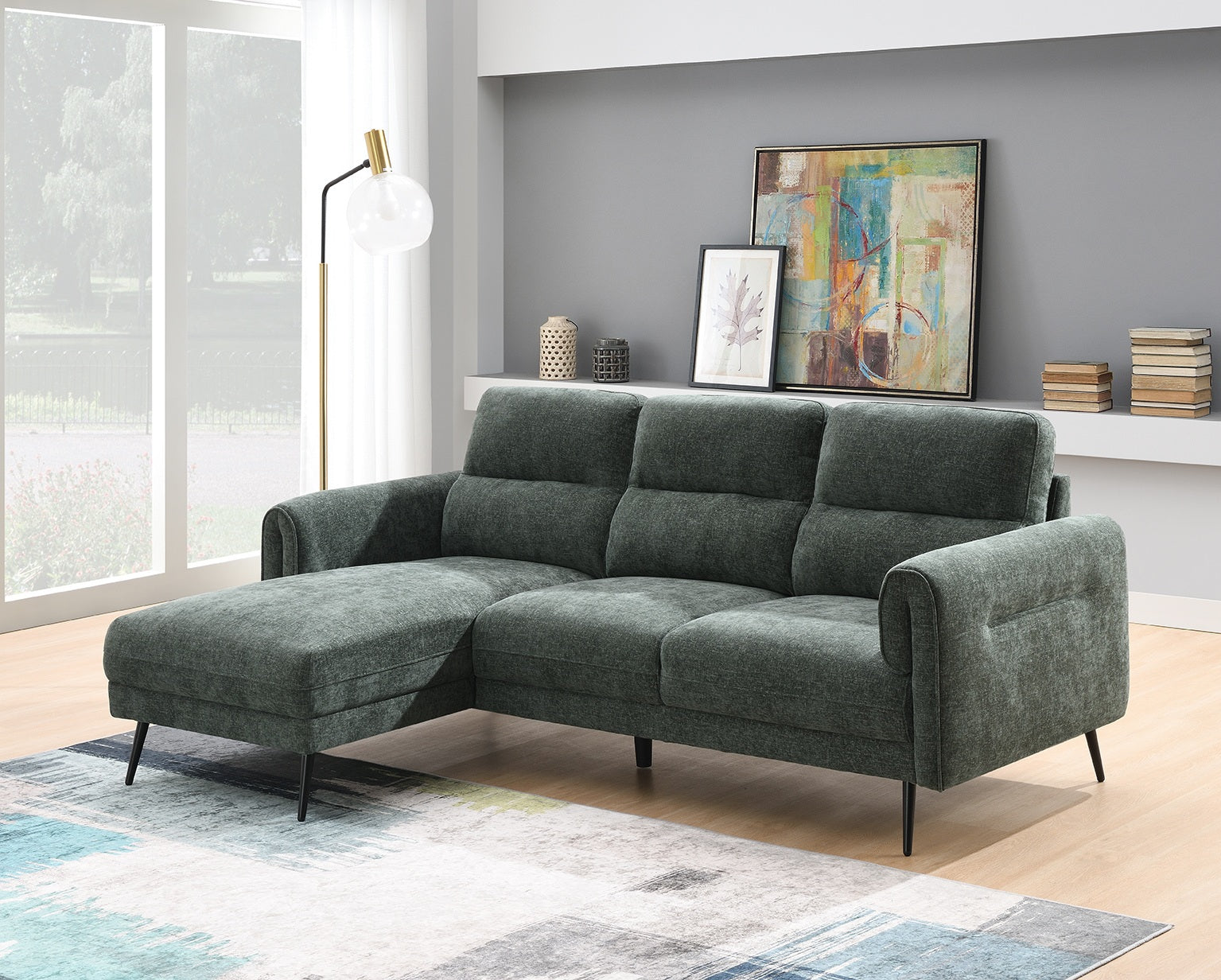 Oakmere Sofa 2 Seater Green Moss
