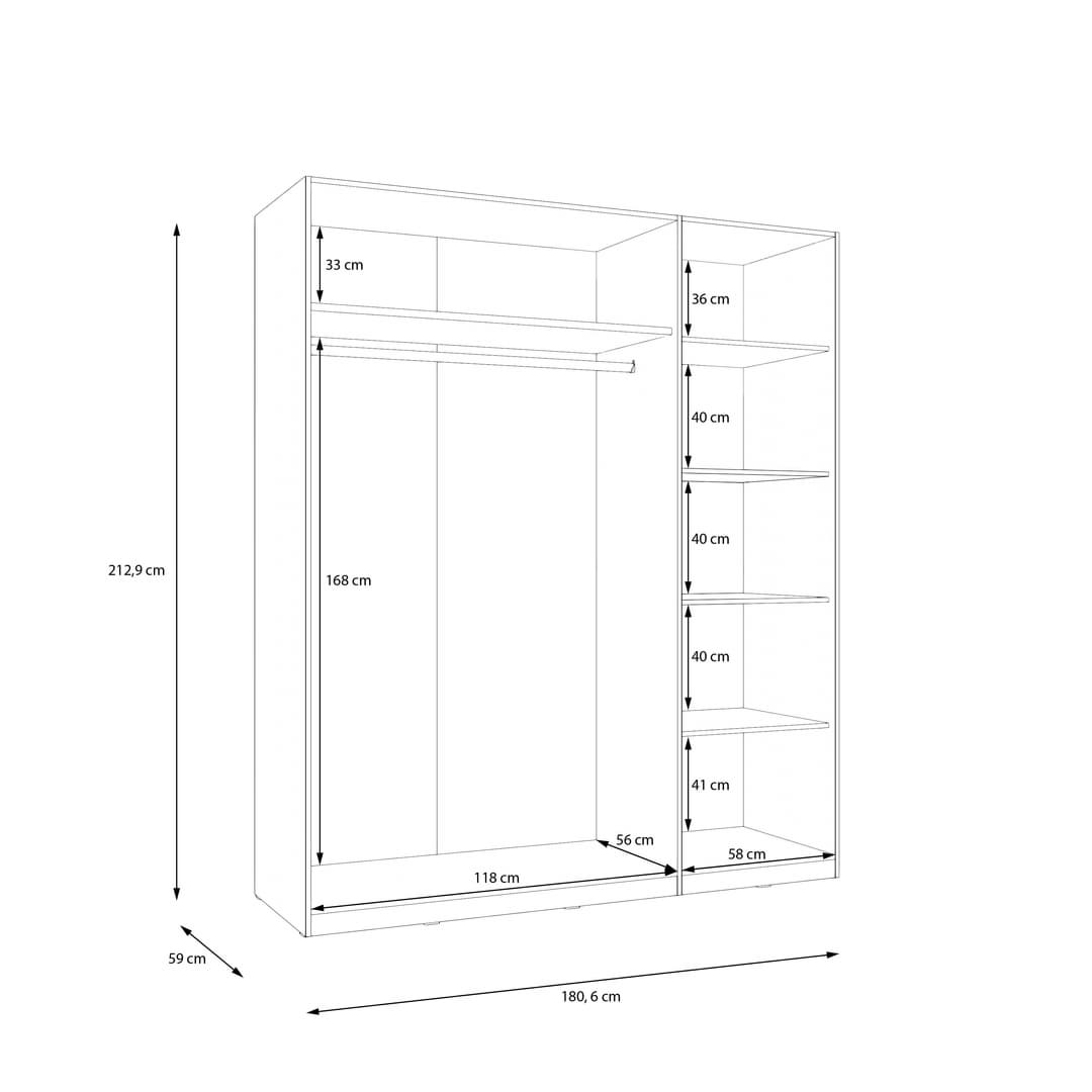Helen Hinged Door Wardrobe image