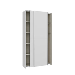 Hofsa Sliding Door Wardrobe 100cm in White, image 4