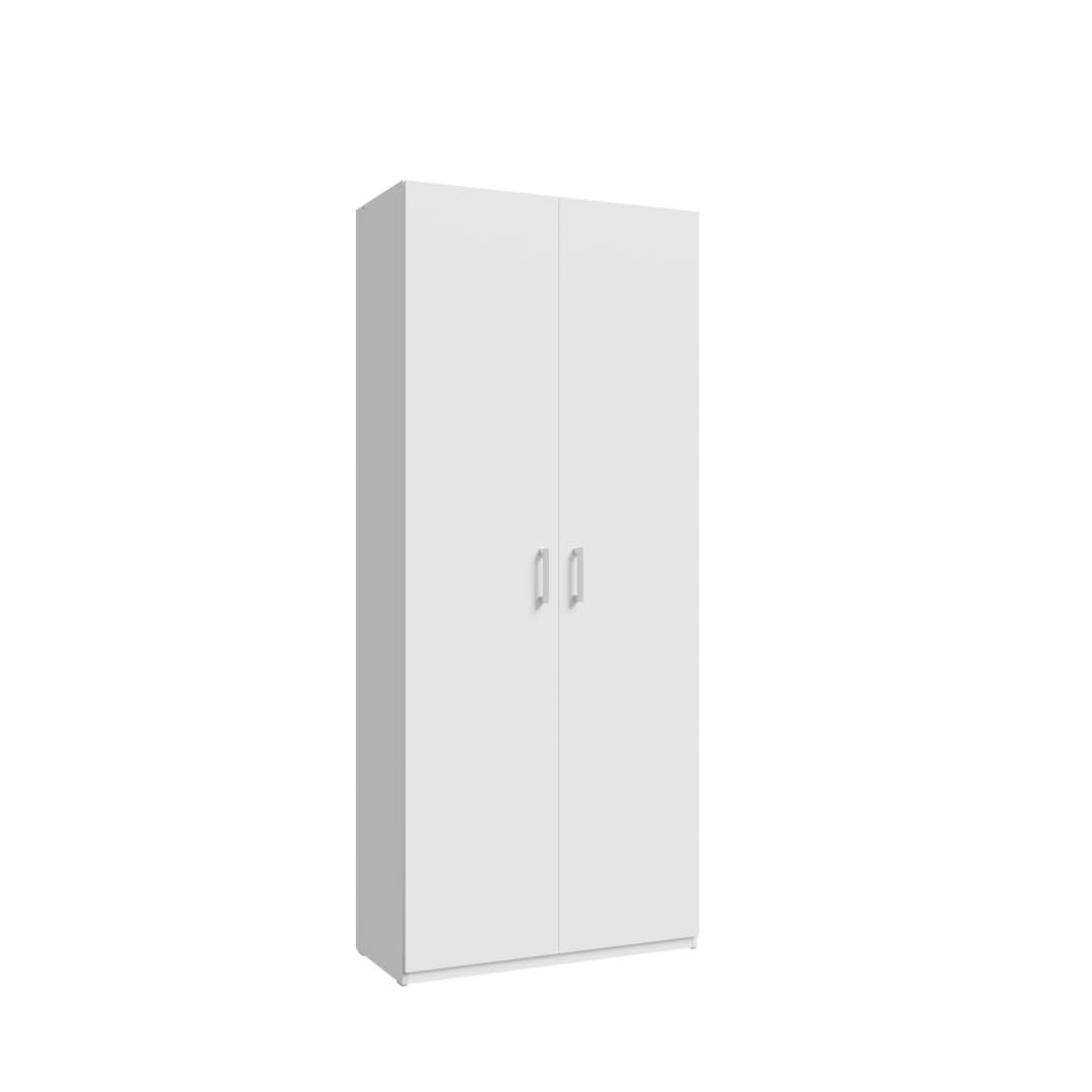 Hofsa Hinged Door Wardrobe 89cm in White, image 3