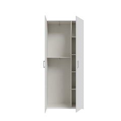 Hofsa Hinged Door Wardrobe 89cm in White, image 7