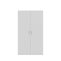 Hofsa Hinged Door Wardrobe 120cm in White, image 6