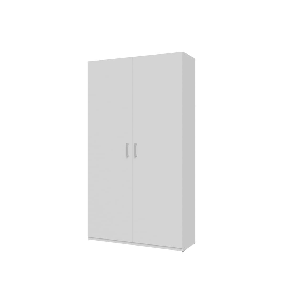 Hofsa Hinged Door Wardrobe 120cm in White, image 8