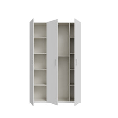 Hofsa Hinged Door Wardrobe 133cm in White, image 7