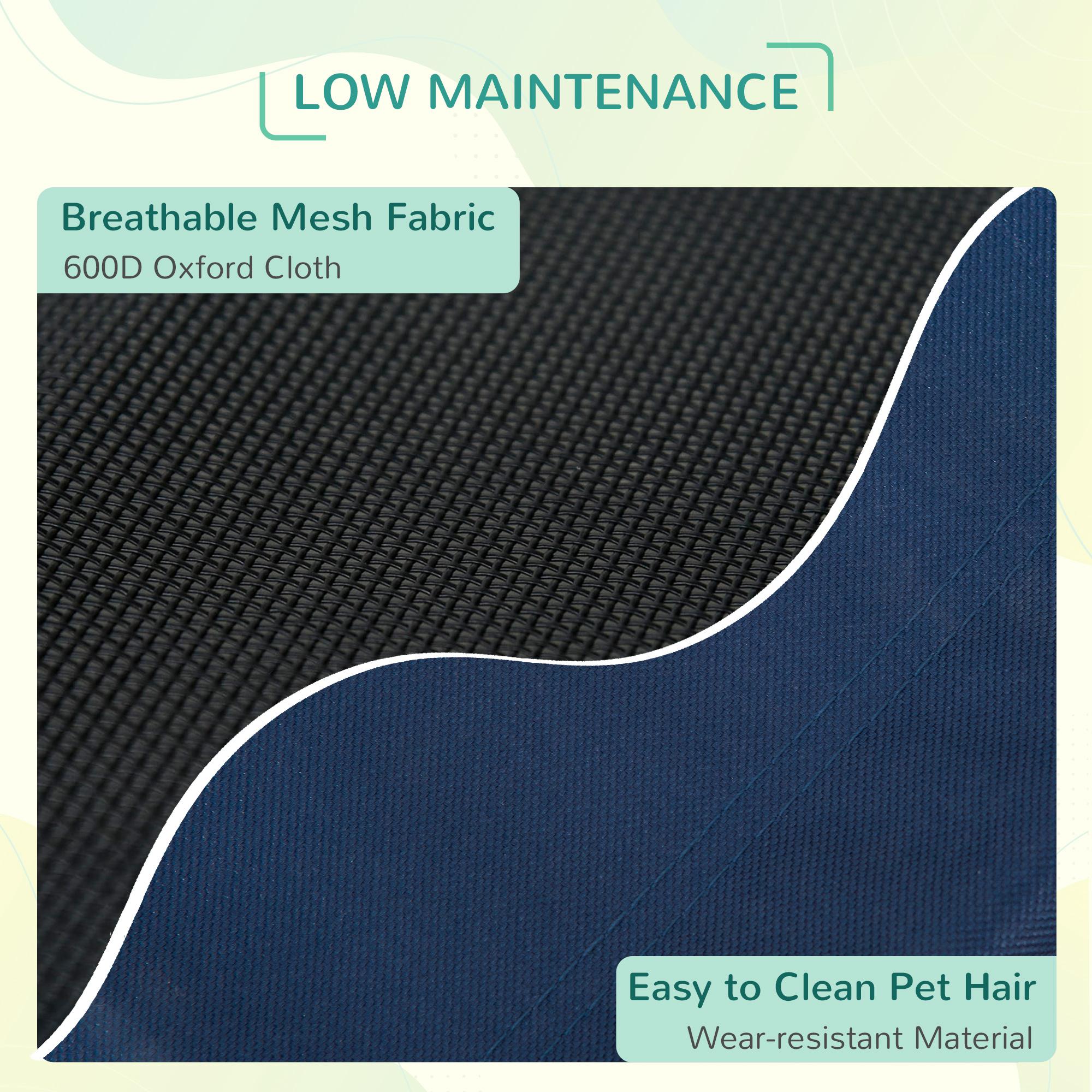 PawHut Raised Dog Bed Cat Elevated Lifted Puppy Pet Elevated Cot Portable Camping Basket √¢‚Ç¨‚Äú Blue (Medium)