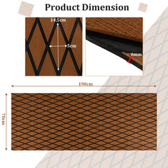 Non-Slip Waterproof Boat Decking Sheet with Self-Adhesive Backing-Brown