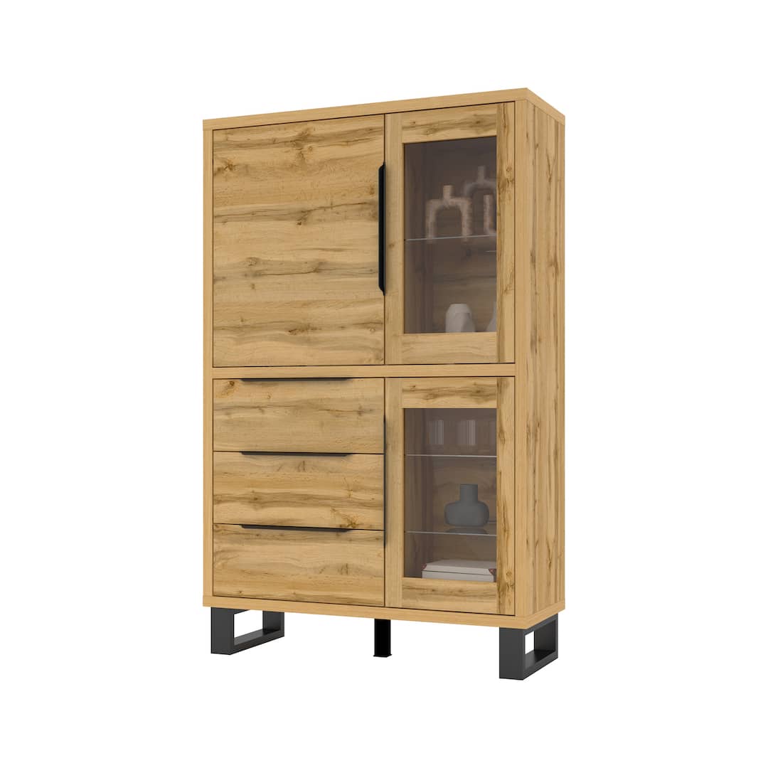 Halle 12 Tall Display Cabinet 120cm