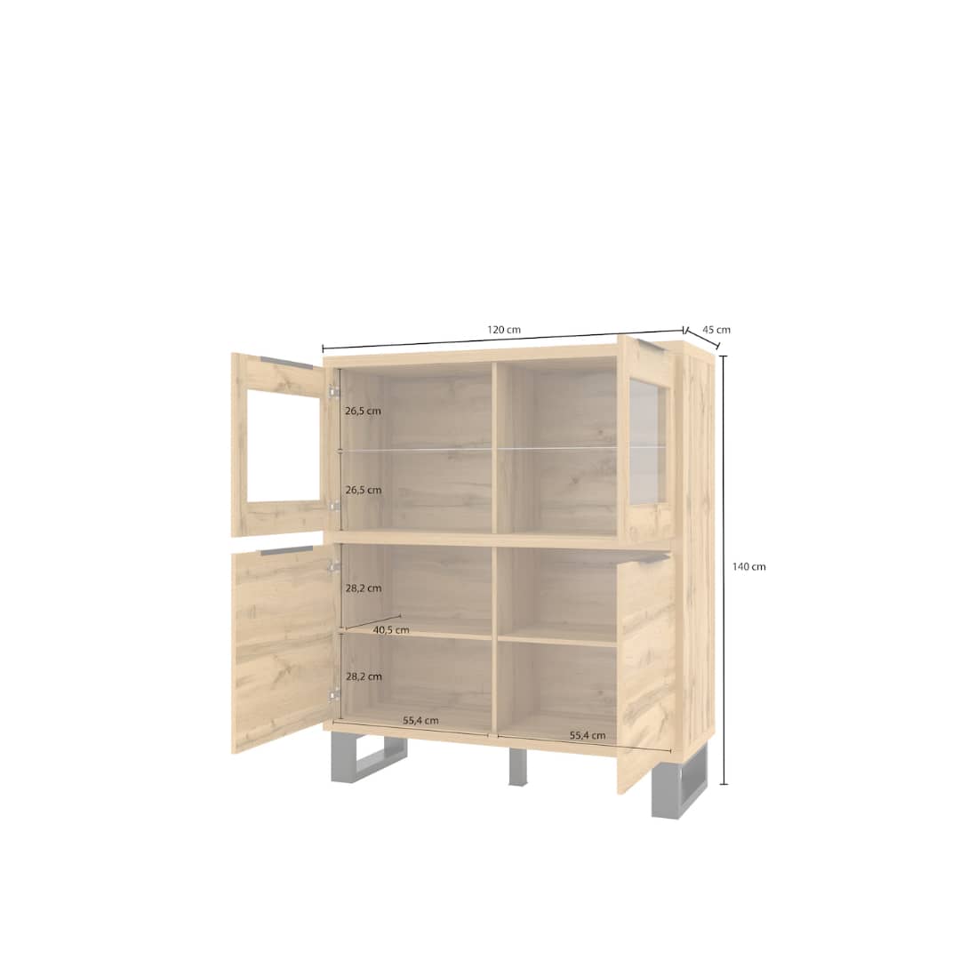 Halle 42 Display Cabinet 120cm