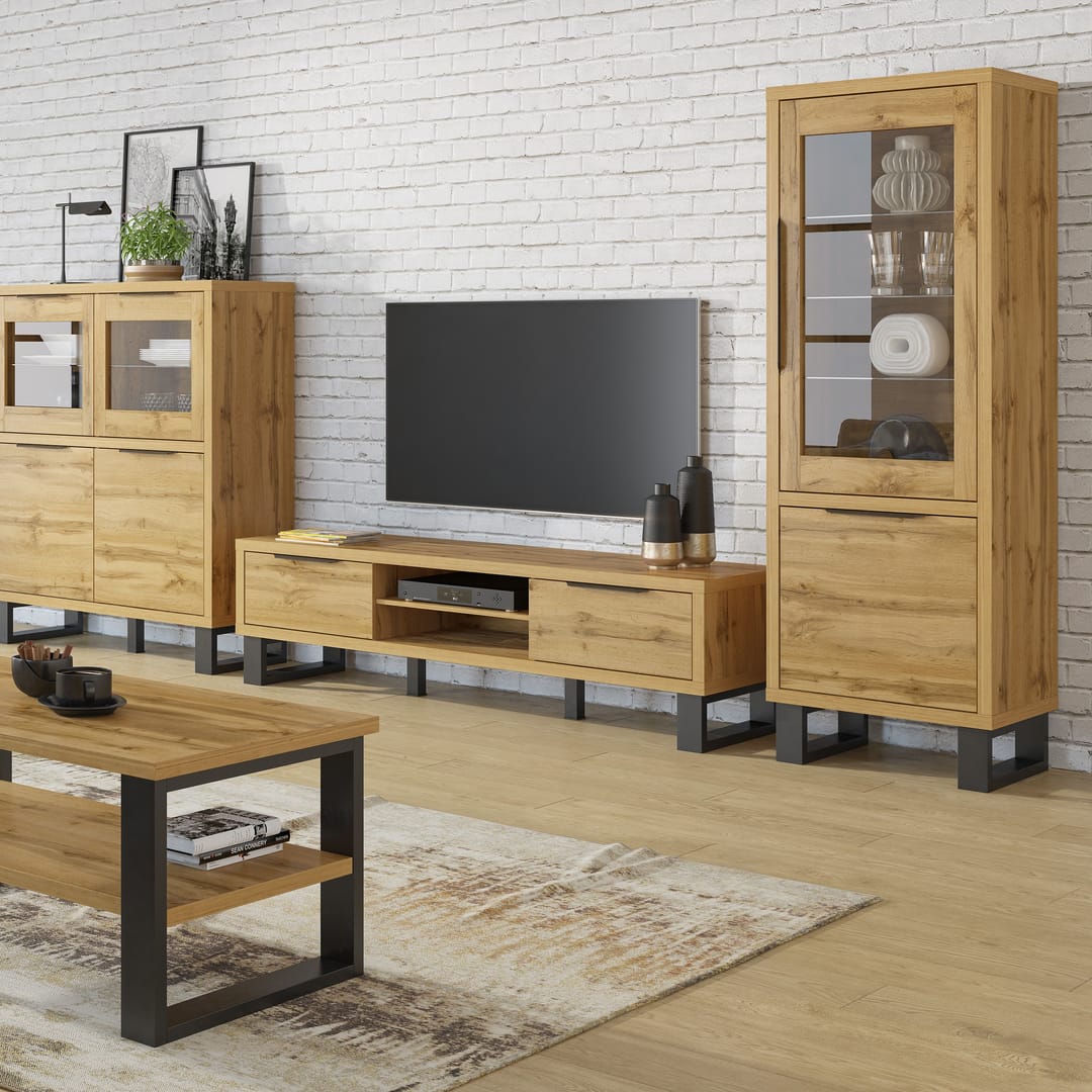 Halle 12 Tall Display Cabinet 120cm