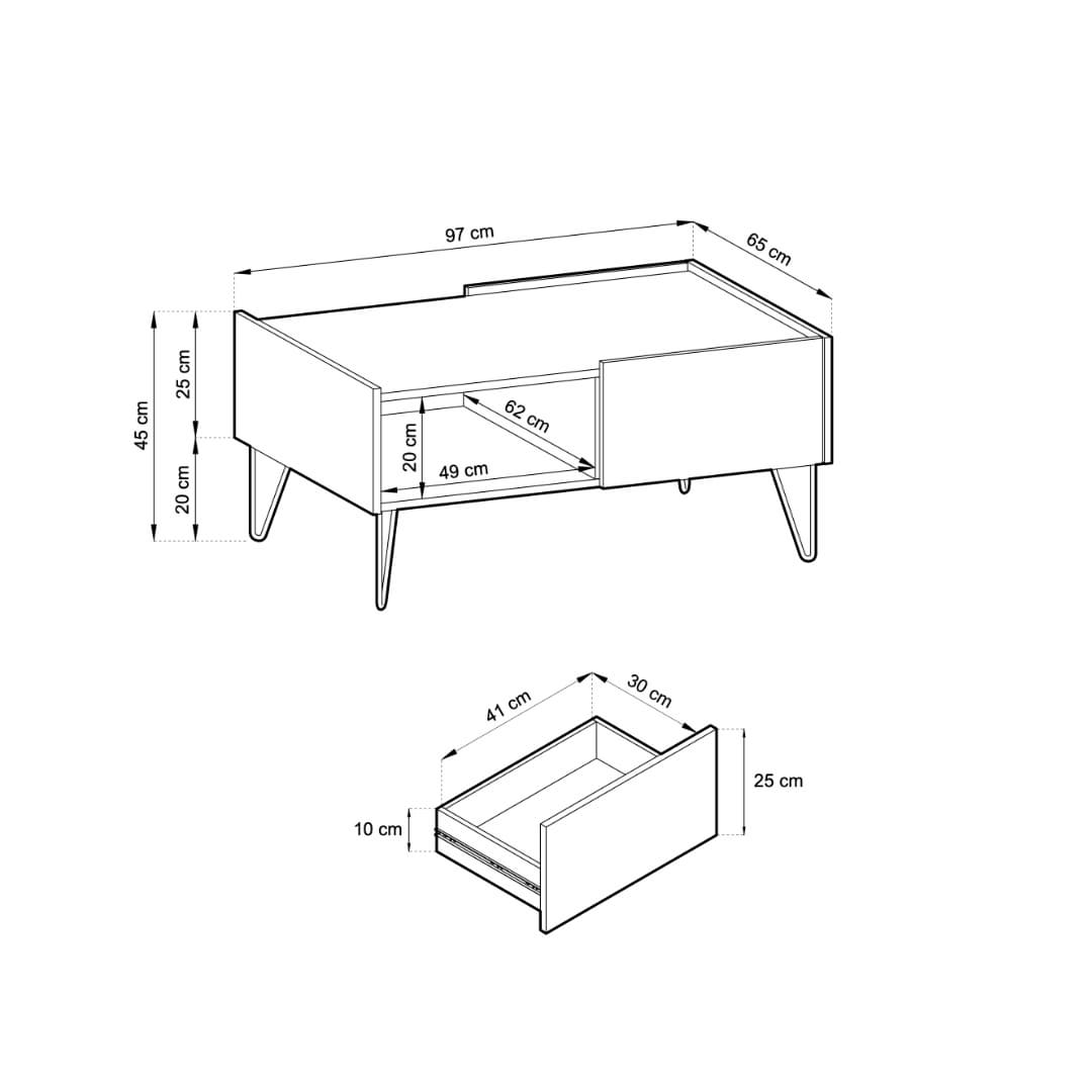 Harmony Coffee Table 97cm