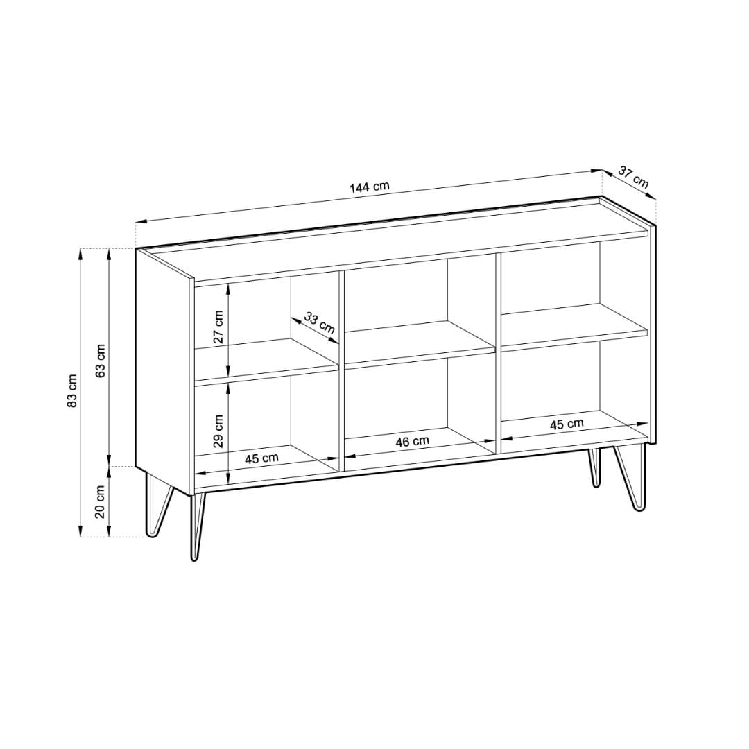 Harmony Sideboard Cabinet 144cm