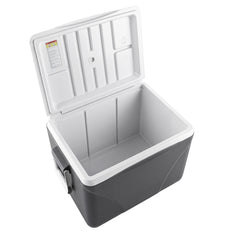 Heavy Duty Injection Molded Cooler with Cup Holders for Outdoor Use-Black