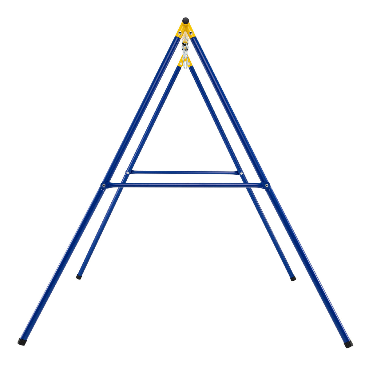 Heavy Duty Steel Swing Frame 1.8M Large A-Frame Swing Stand with Ground Stakes-Yellow
