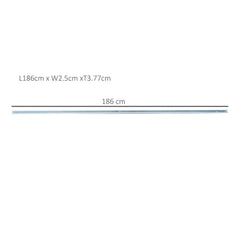 HOMCOM 6FT Modern Sliding Barn Door Closet Hardware Track Kit Track System Unit for Single Wooden Door - product image 3