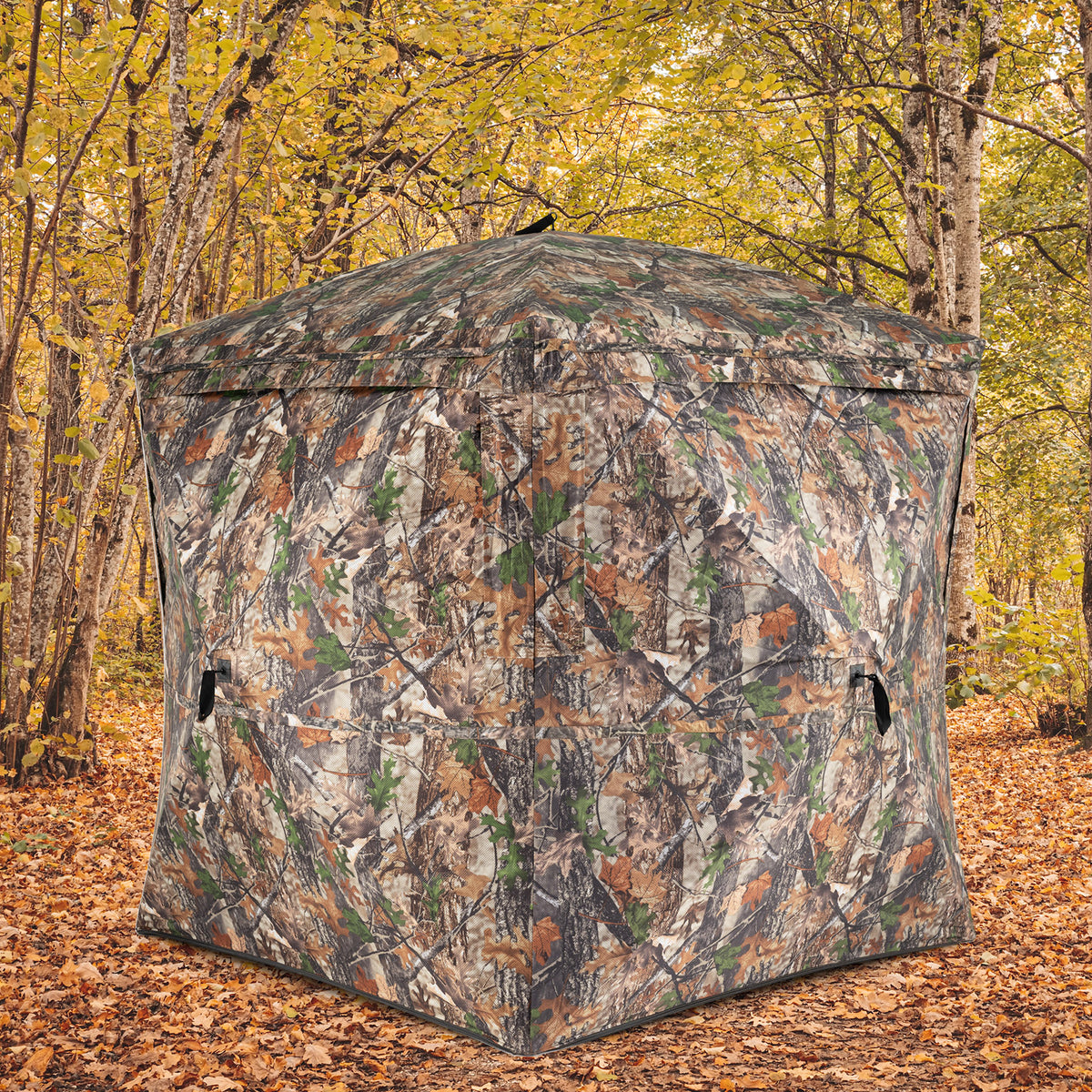 Hunting Blind for 2-3 Person 270° See-through Pop-Up Ground Blind