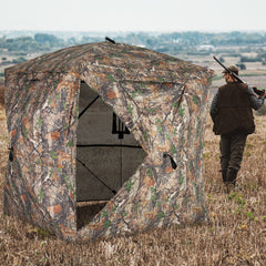 Hunting Blind for 2-3 Person 270° See-through Pop-Up Ground Blind