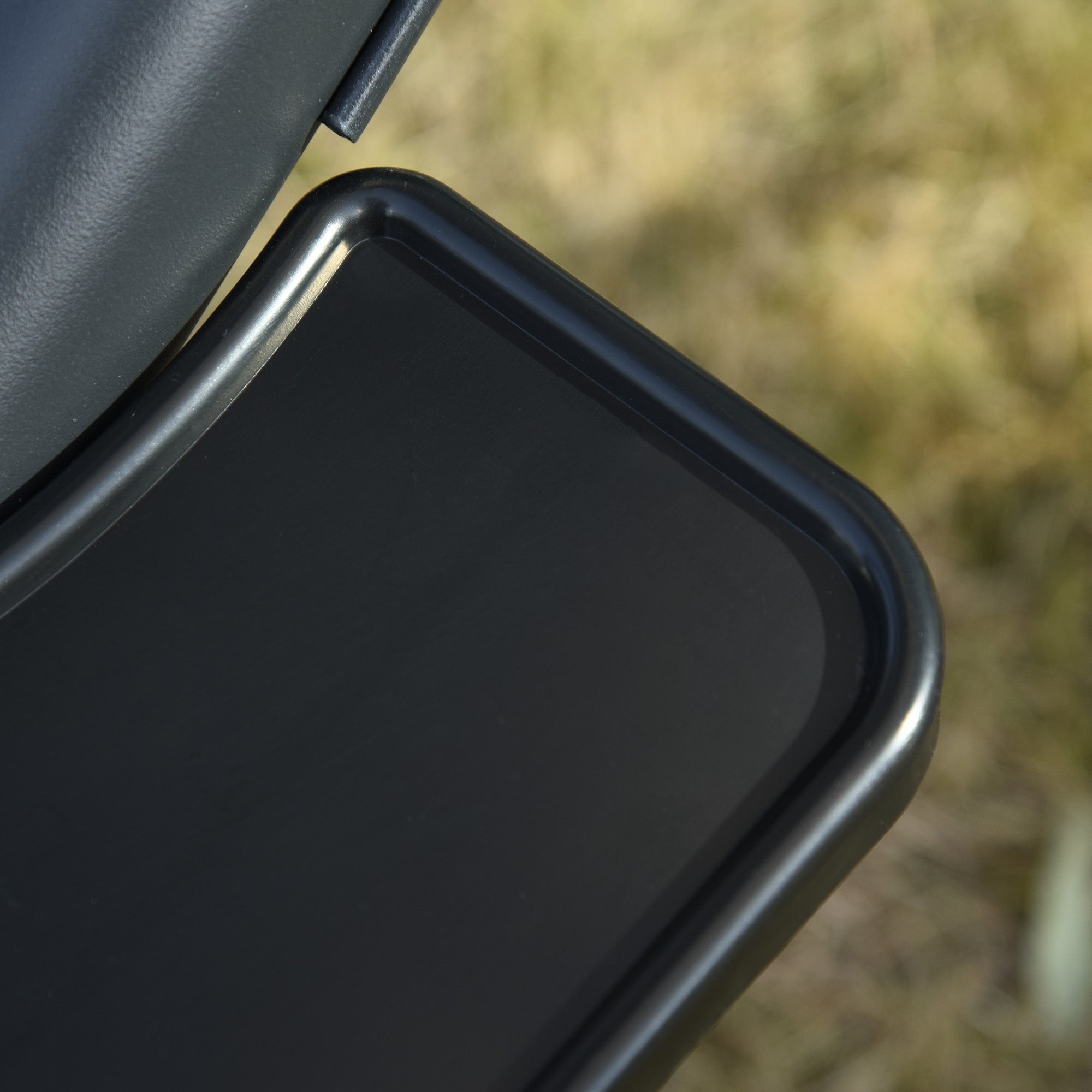 Outsunny Canopy Swing 2 Separate Relax Chairs w/ Handrails and Removable Canopy Grey