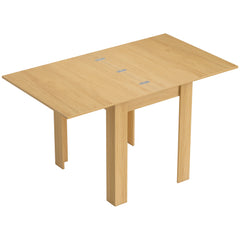 HOMCOM Square Dining Table, Modern Small Dining Table with Wood Effect, Space Saving, Non-slip Foot Pads, White