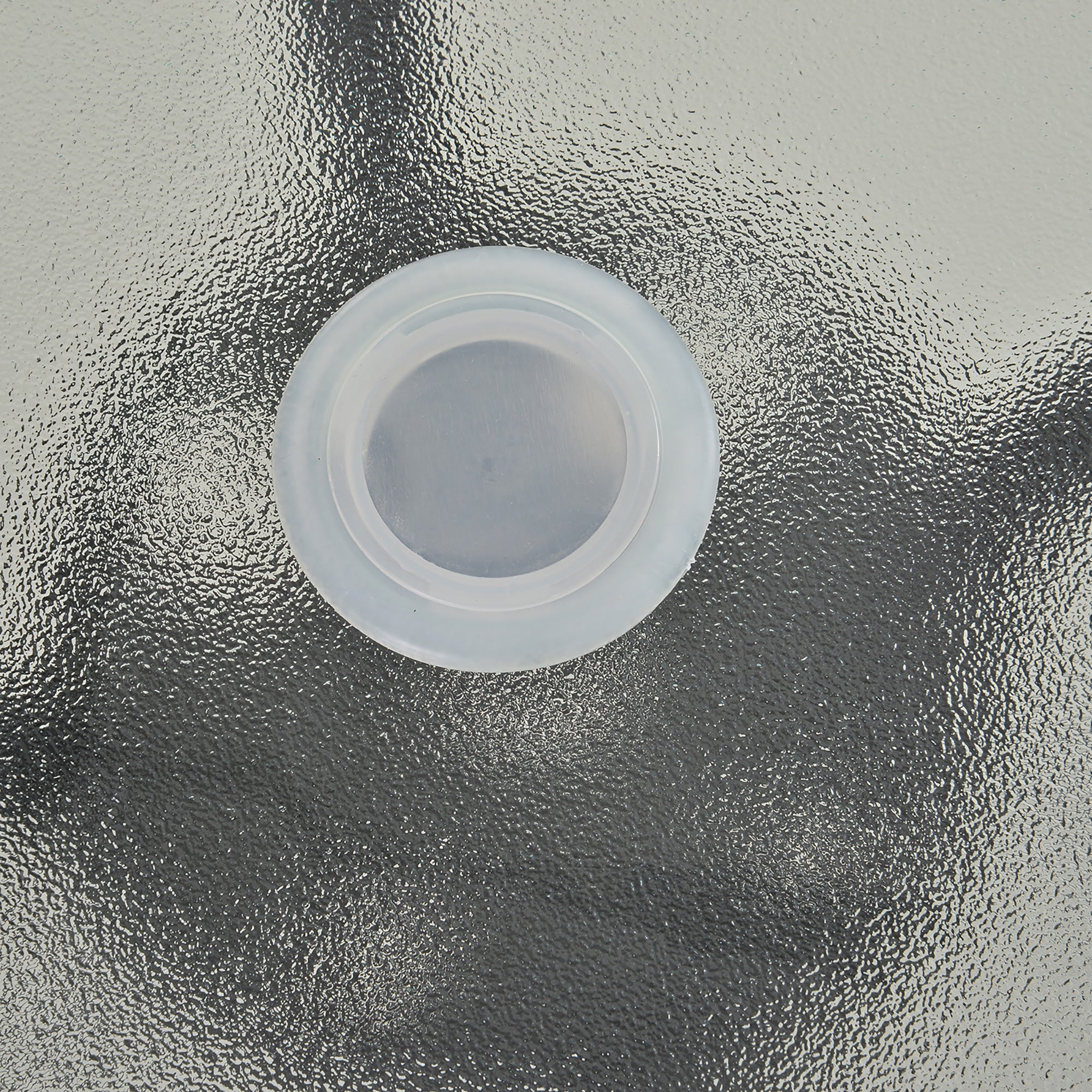 Outsunny 80 cm Round Garden Dining Table with Parasol Hole for 4, Outdoor Coffee Bistro End Side Table with Tempered Glass Top and Steel Frame for Patio, Porch, Black