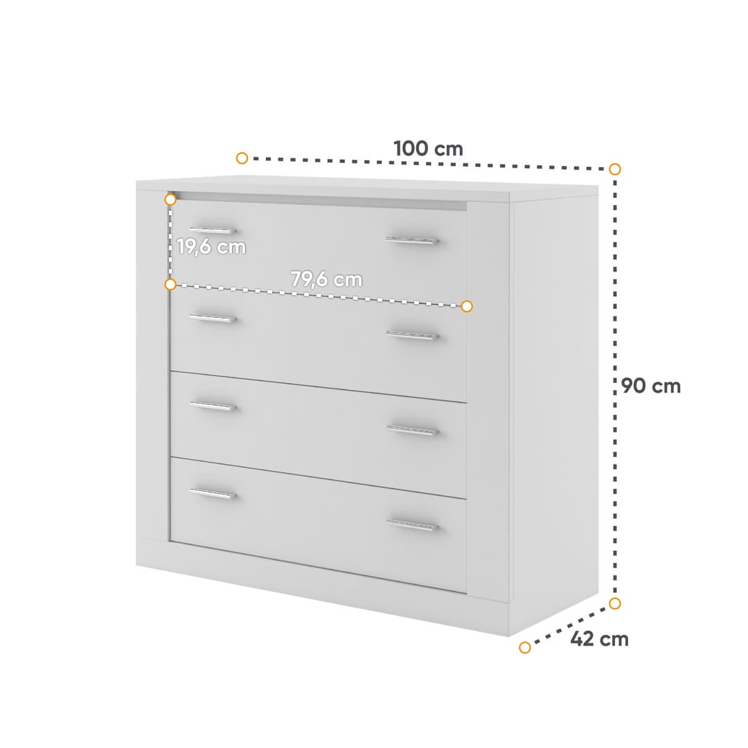 Idea ID-10 Chest of Drawers 100cm