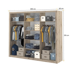 Idea 01 - 3 Sliding Door Wardrobe 250cm