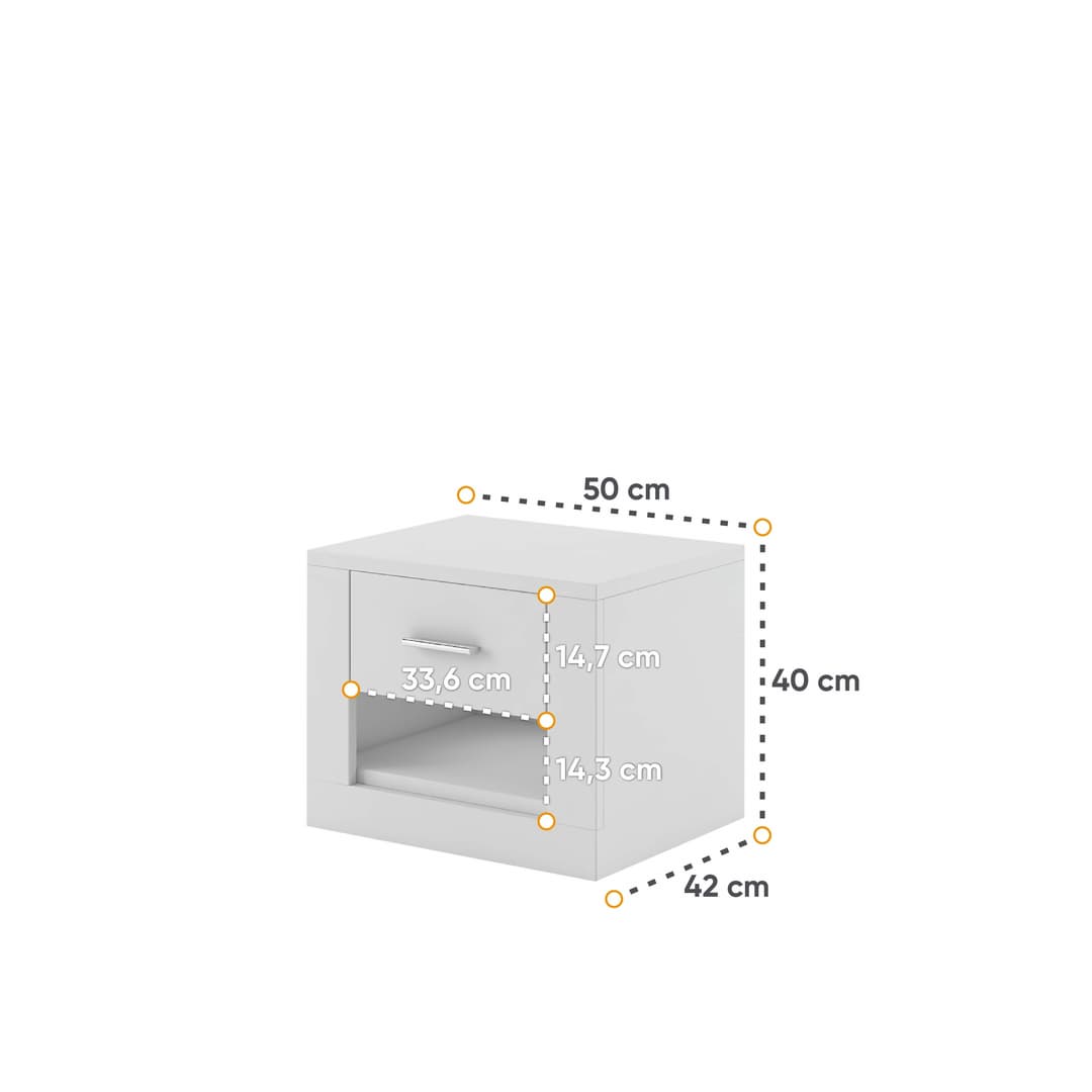 Idea ID-07 Bedside Cabinet 50cm
