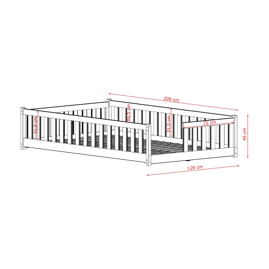 Wooden Single Bed Ivy, image 21