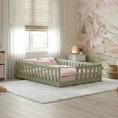 Wooden Single Bed Ivy in Olive, image 5
