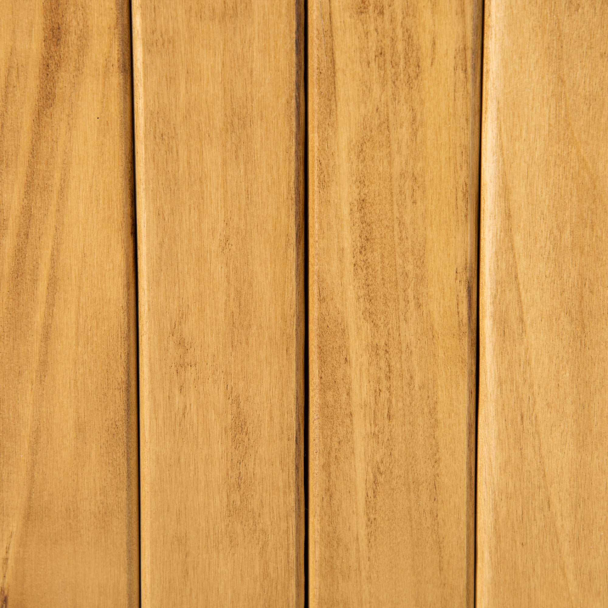 Outsunny Two-Seater Wooden Storage Bench - Natural Finish