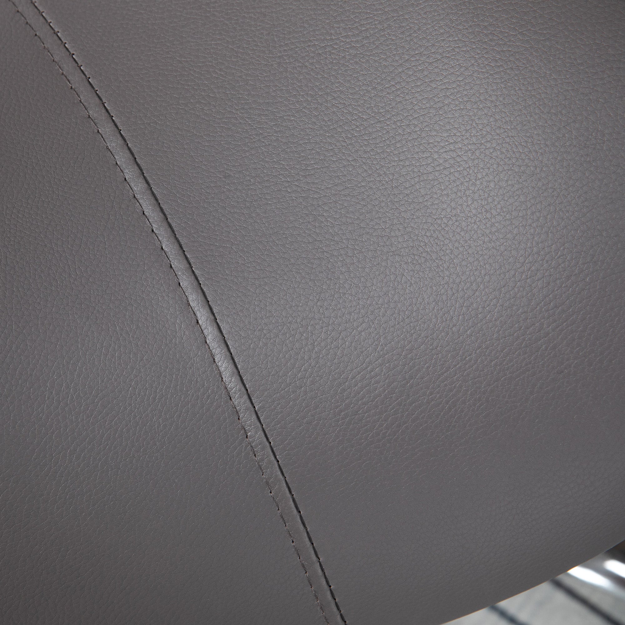 HOMCOM Cosmetic Stool 360√Ç¬∞ Rotate Height Adjustable Salon Massage Spa Chair Hydraulic Rolling Faux Leather Saddle Stool, Grey