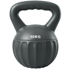 SPORTNOW Kettlebell for Strength Training Kettle Bell with Non-Slip Handle 10 kg Grey