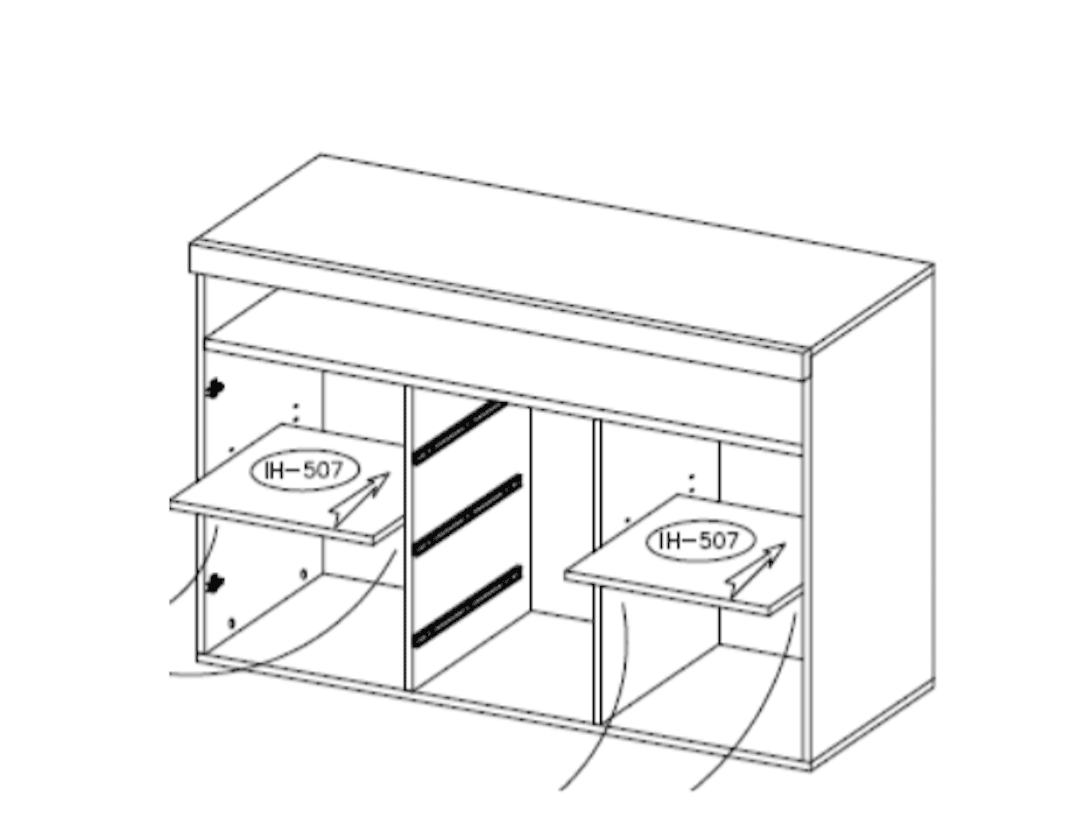 India 26 Sideboard Cabinet 132cm
