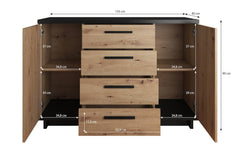 Ines 01 Sideboard Cabinet 135cm