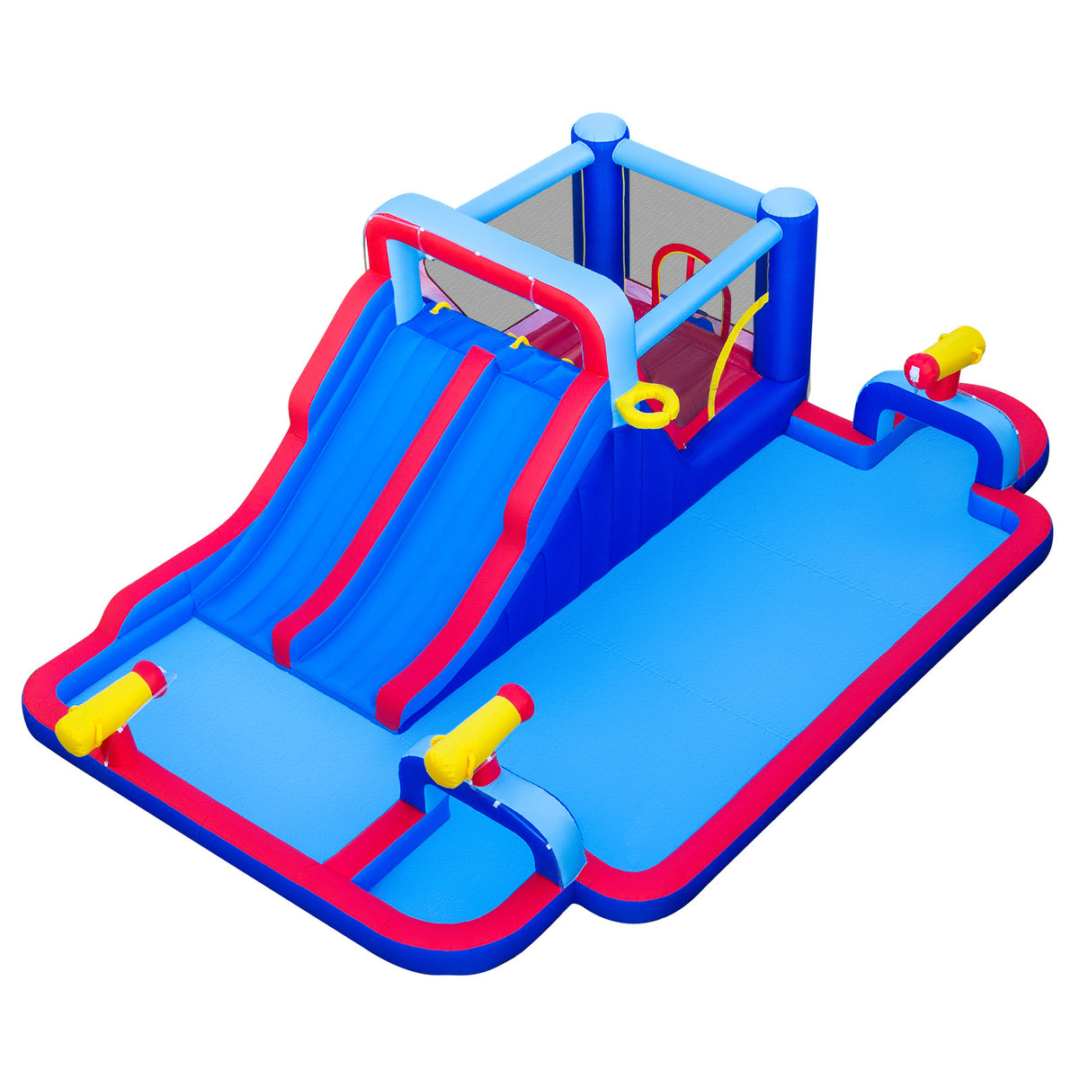 Inflatable Water Slide Park with Double Slides(without Blower)
