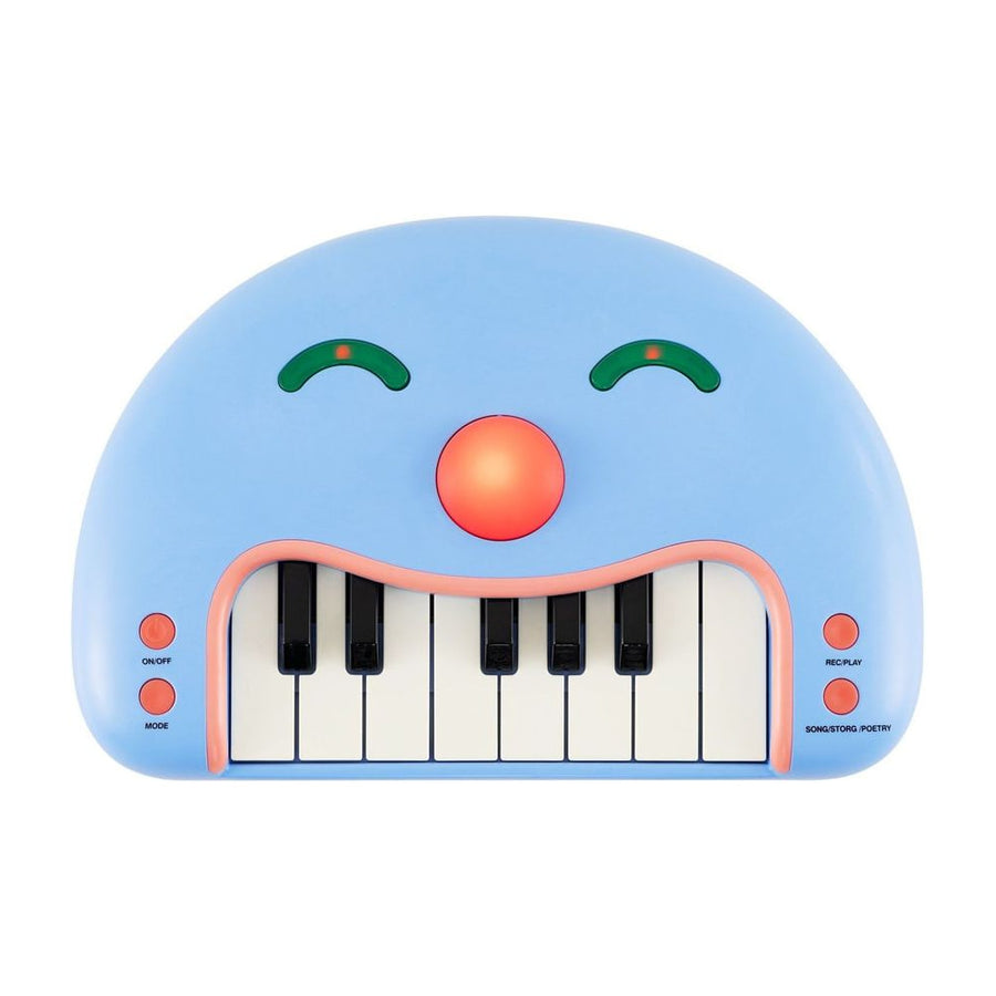 13-Key Kids Piano Keyboard Interactive Toy Digital Piano with Smiling Face-Blue