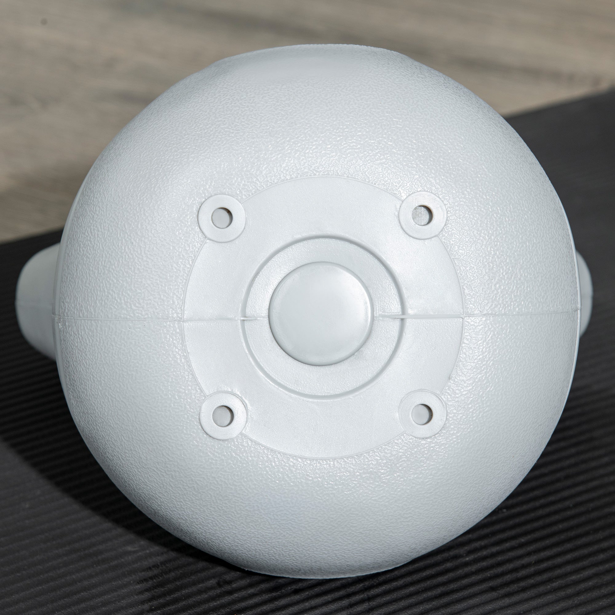 SPORTNOW Kettlebell, 10kg Kettle Bells with Handle for Home Gym Weight Lifting and Strength Training, Light Blue and Grey