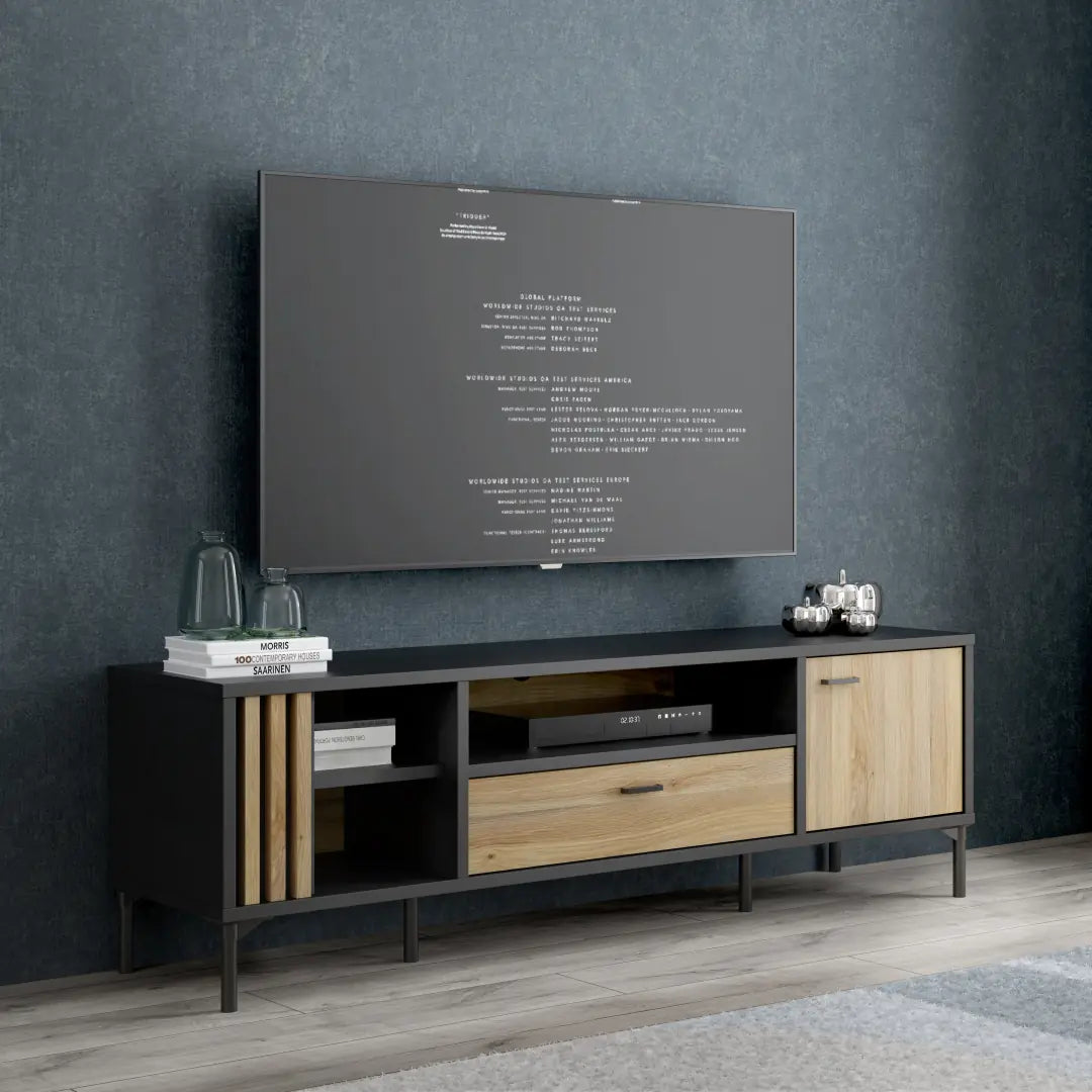 Joakimis TV Cabinet 160cm in Oak Mauvella, image 2
