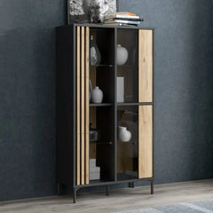 Joakimis Display Cabinet 87cm in Oak Mauvella, image 2