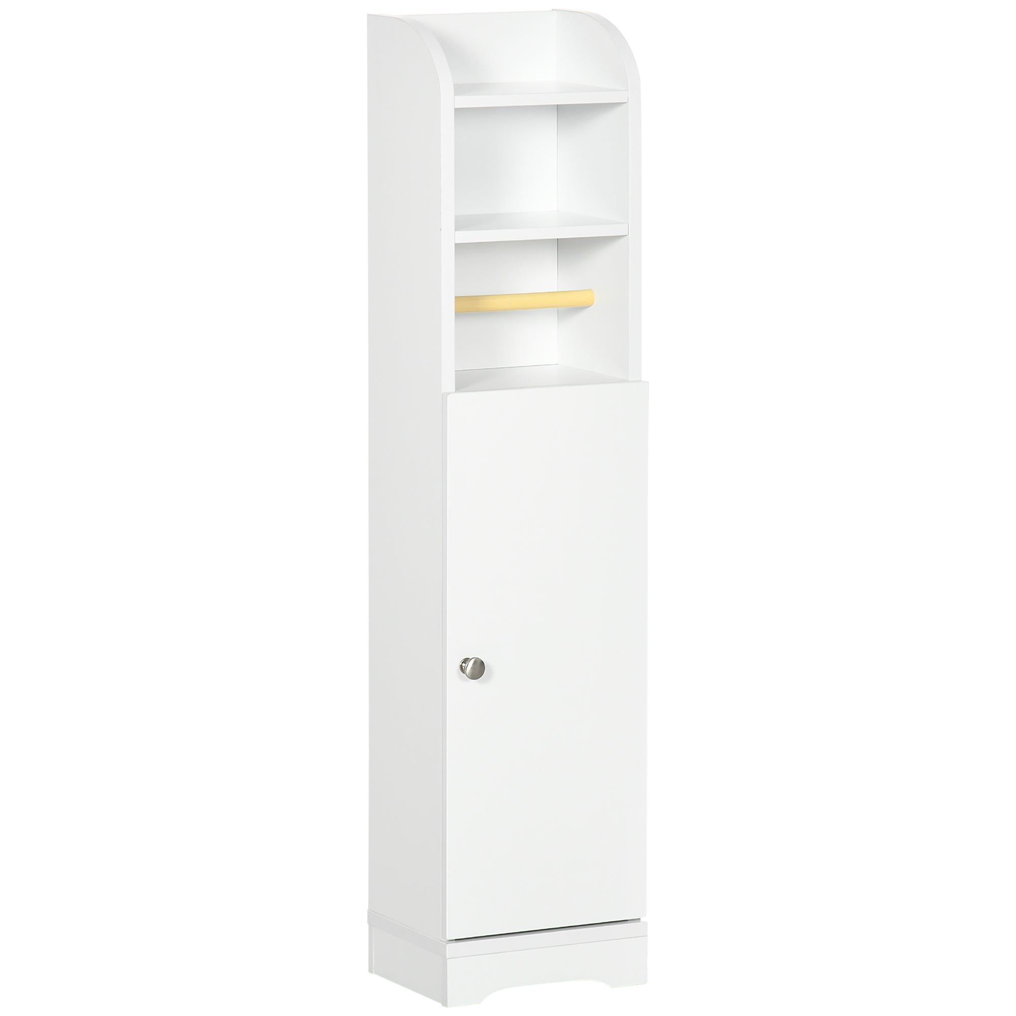 kleankin Multi-Storage Narrow Bathroom Cabinet - White