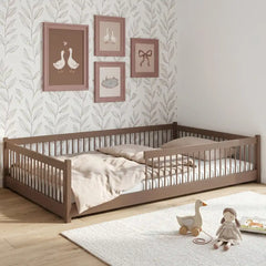 Wooden Single Bed Junior in Milk Chocolate, image 8