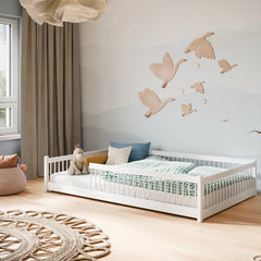 Wooden Single Bed Junior in White