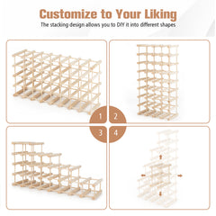36-Bottle Wine Rack for Home Bar Pantry