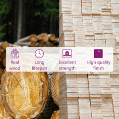 814104 vidaXL Bed Headboard 166x4x100 cm Solid Wood Pine 6