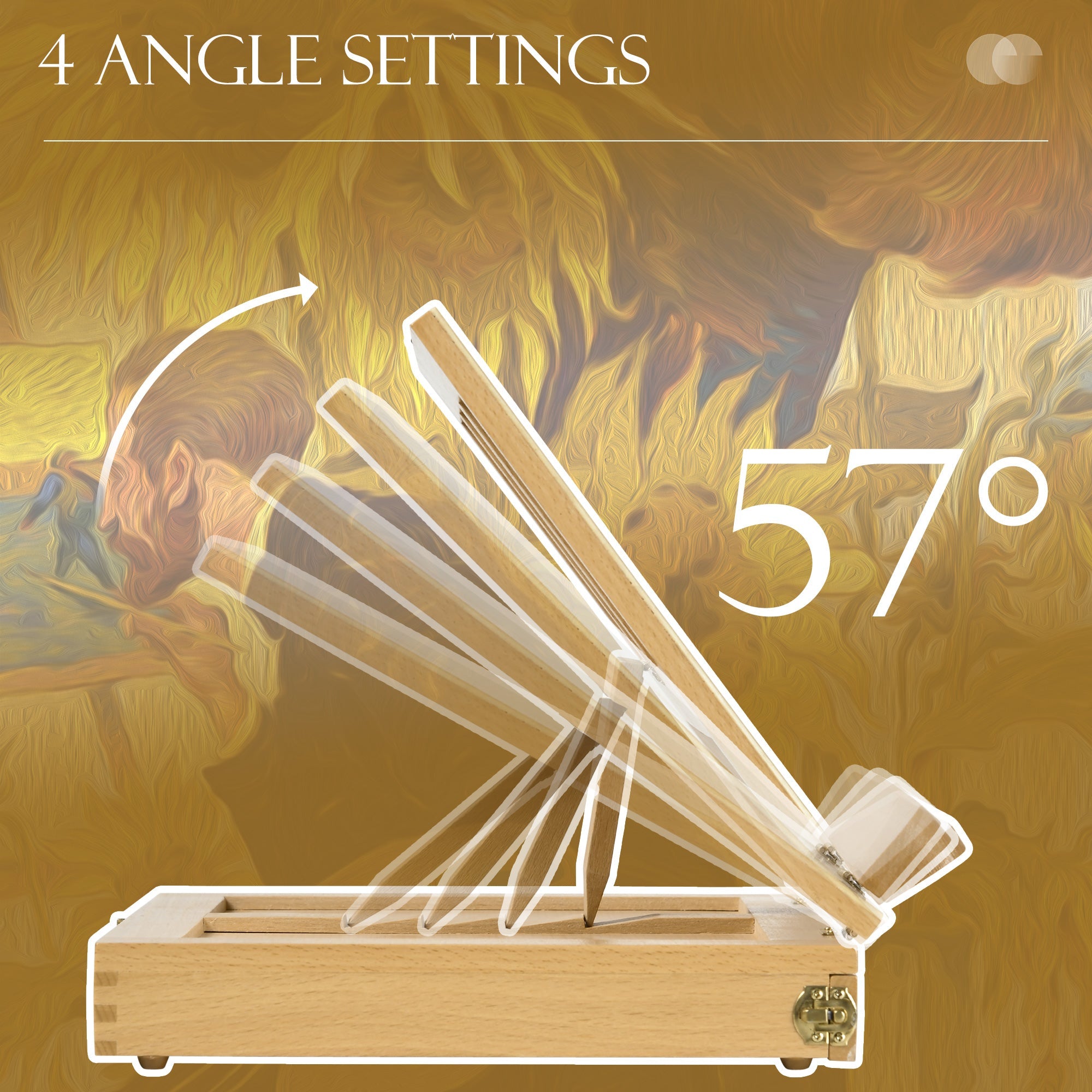 Vinsetto Wooden Table Easel Box with Storage Portable Folding Artist Easel, Natural