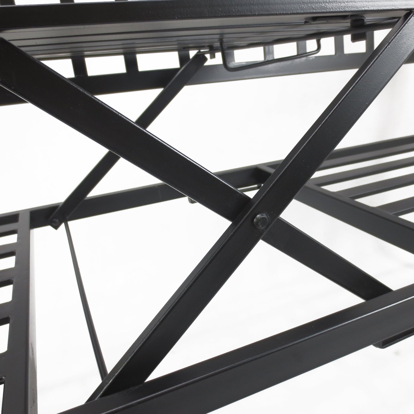 Outsunny Metal Bench W/Table, 150Lx53Wx95H cm