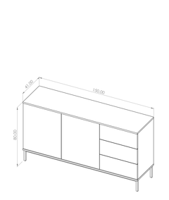 Querty 01 Sideboard Cabinet 150cm