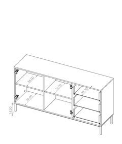 Querty 01 Sideboard Cabinet 150cm