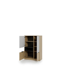 Kanu KN-06 Highboard Cabinet 90cm in White, image 2