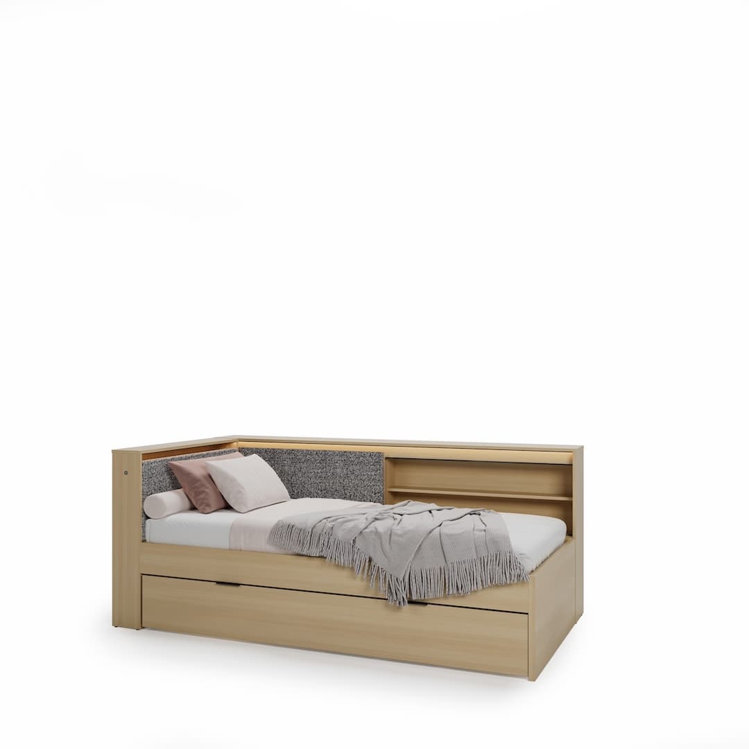 Kanu KN-10 Bed Frame [EU Single] in White, image 8