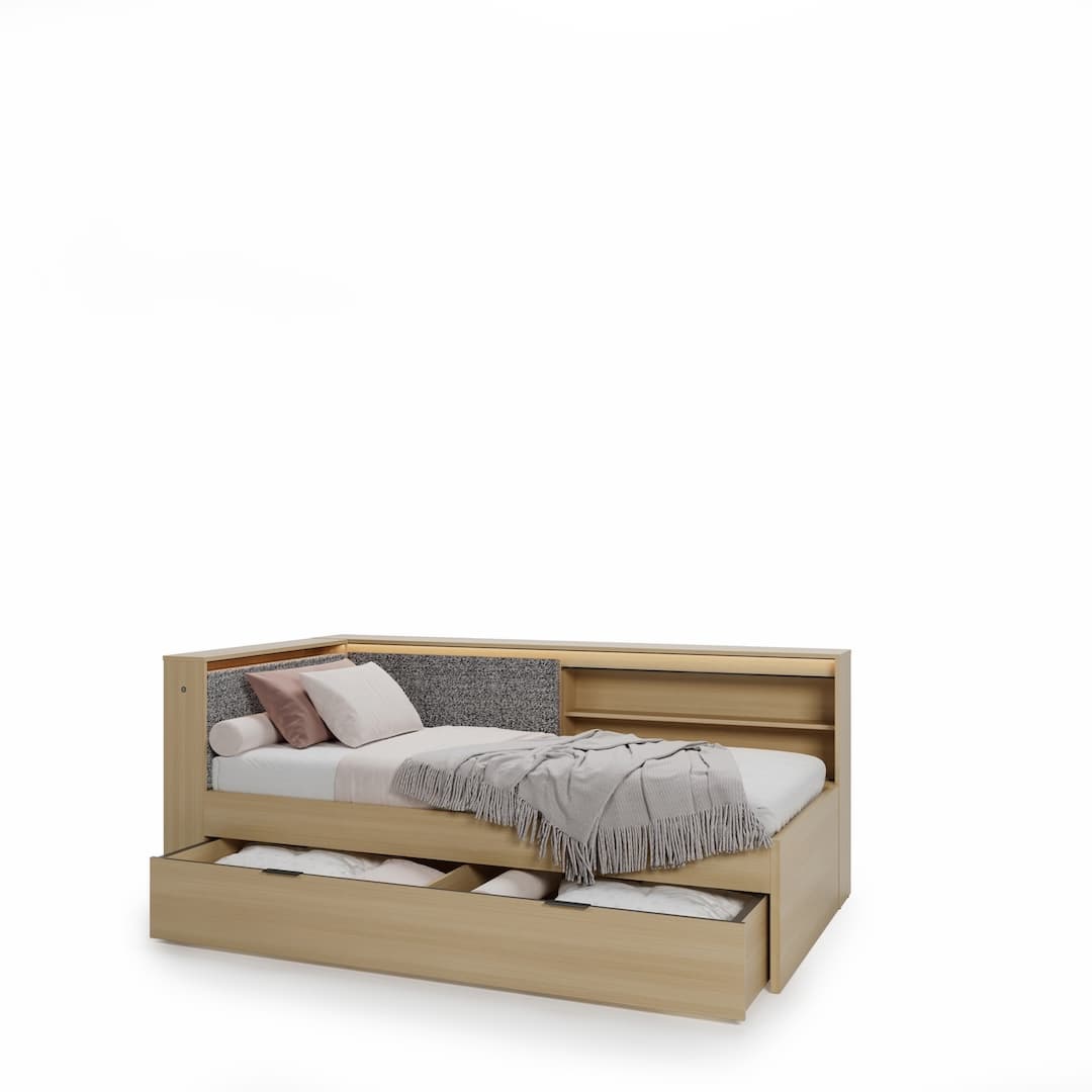 Kanu KN-10 Bed Frame [EU Single] in White, image 10